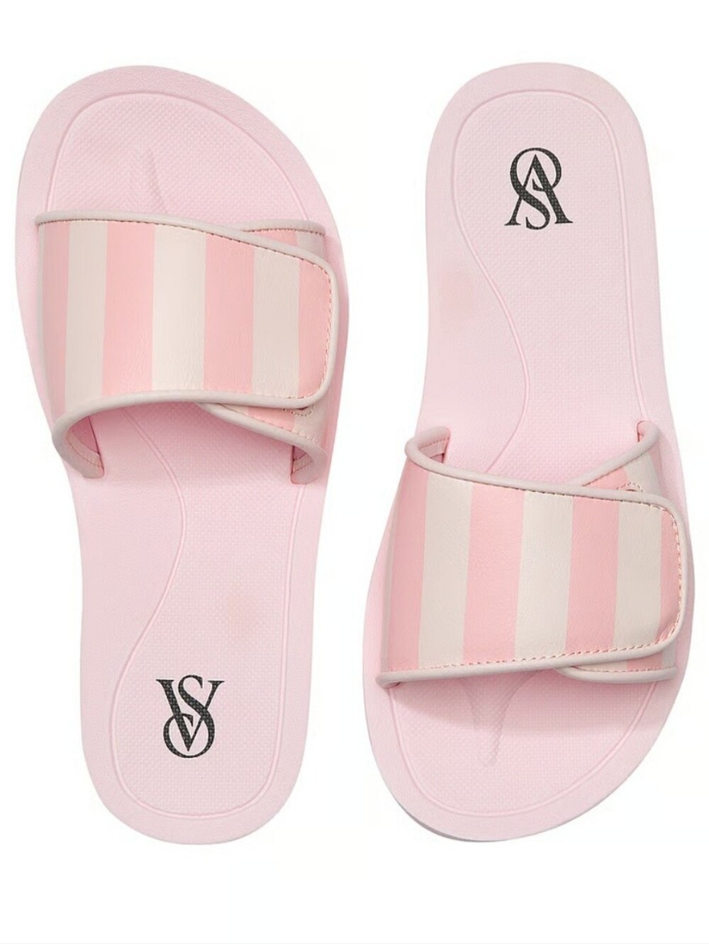 Victoria's Secret Heritage Stripe Slide Sandals NWT Size 9